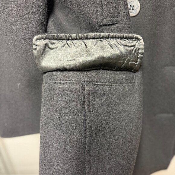 Schott Pea Coat - Men's Black Size Medium - Wool - Made in Canada - Picture 9 of 9